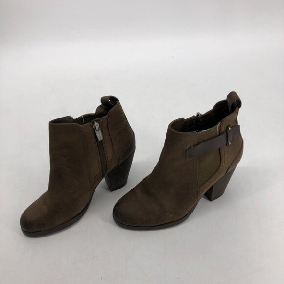 Vince Camuto brown Hayes Chunky leather ankle bootie 5.5 - Picture 6 of 15